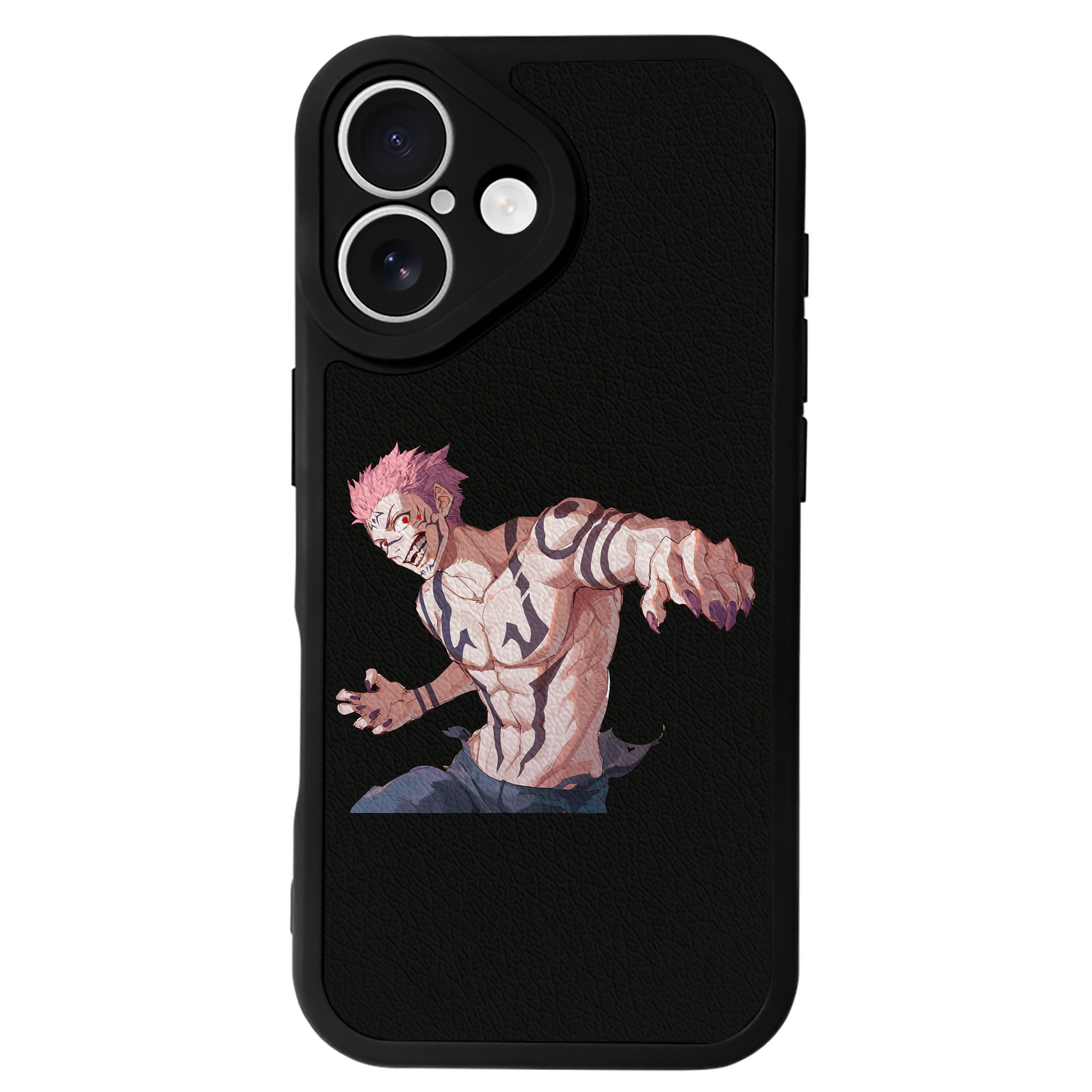 （画像用） 呪術廻戦 Jujutsu Kaisen 【iPhone 16シリーズ対応】シリコンスマホケース（レザー調） 材質：シリコン